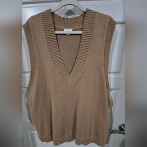 J. Jill Tan Sweater Vest 3X